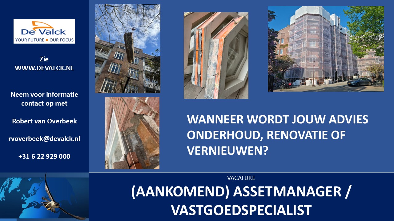 Vacature Assetmanager vastgoedspecialist 19102024